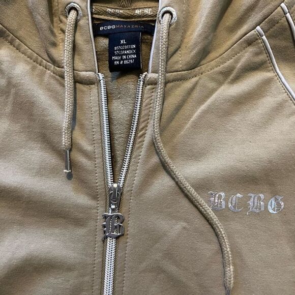 Y2K BCBGMaxazria Tan Tracksuit in Old English Lettering Set Size M - Picture 10 of 10